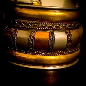 Vintage Brass and silver Cuff